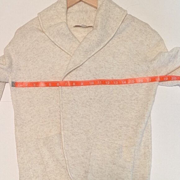 Loft open cardigan in soft white/beige, Size Small Petite - Picture 8 of 9